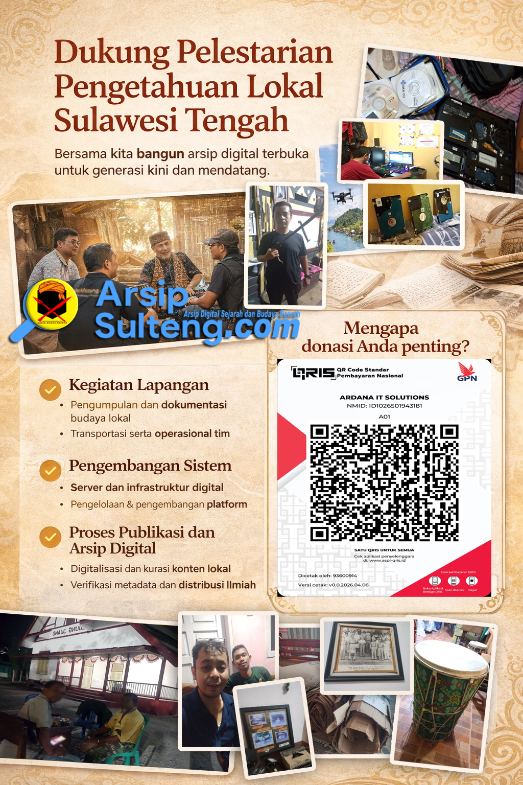 Dukung Pelestarian Arsip Sejarah